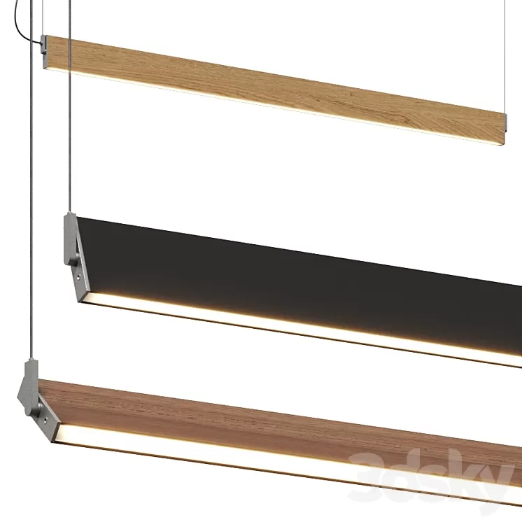 Ole Lighting Manolo Linear Pendant Lamp 3D Model