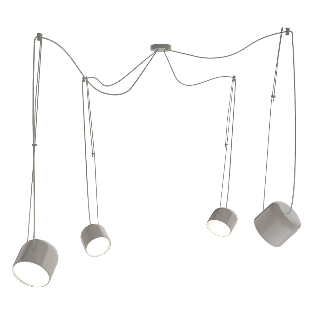 Ole lighting – Pendant lamp PACO 4 lampshades 3D Model