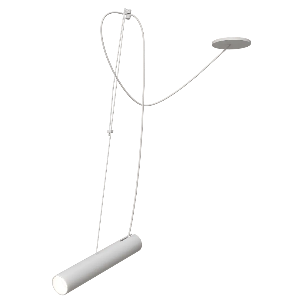 Ole lighting – Pendant lamp PEPO with 1 spotlights GU10 3D Model