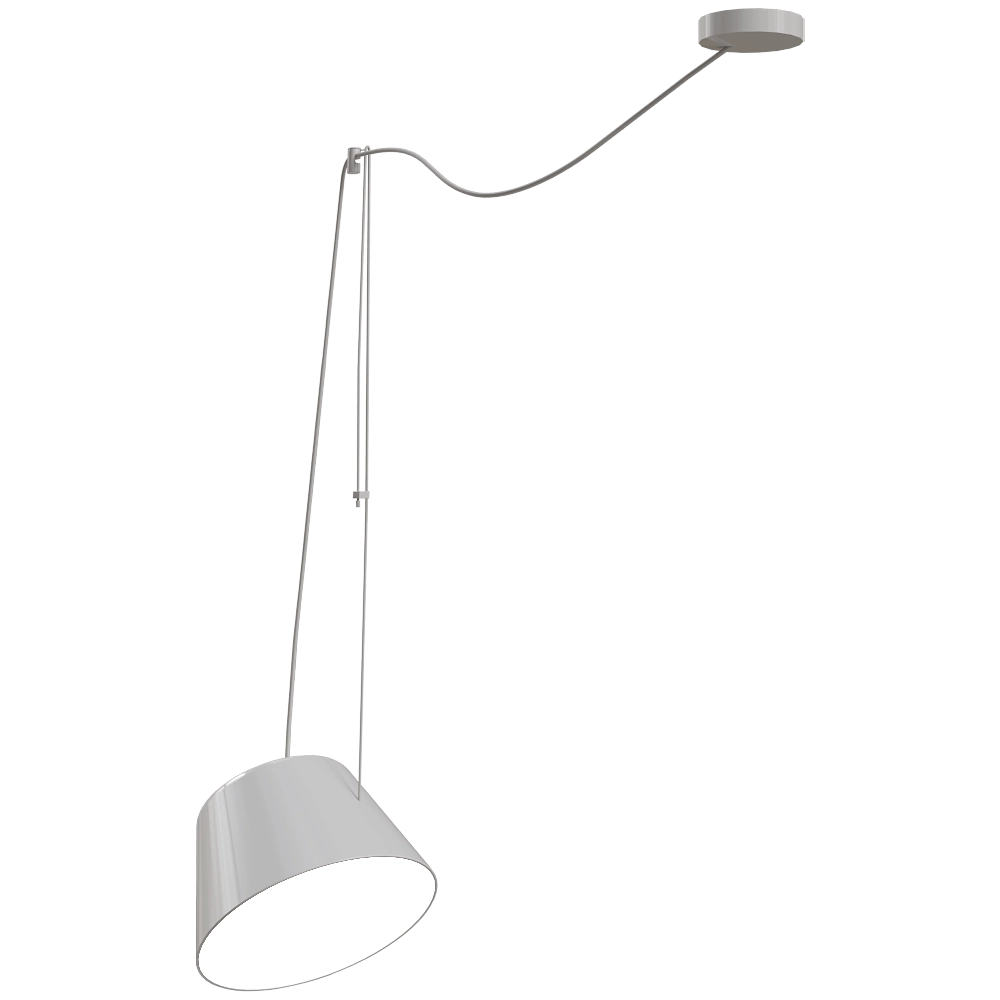 Ole lighting – Pendant lamp Sento – with 1 spotlights 3D Model