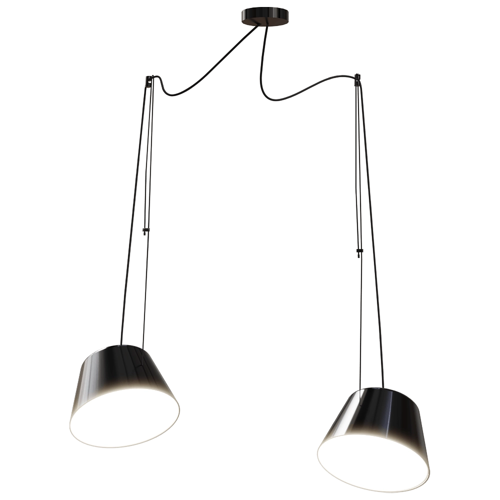 Ole lighting – Pendant lamp Sento – with 2 spotlights 3D Model