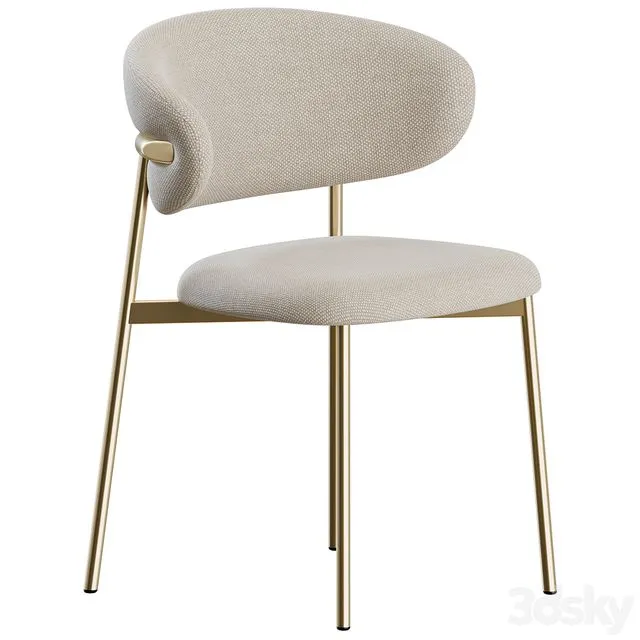 Oleandro Chair Metal by Calligaris 3D Model