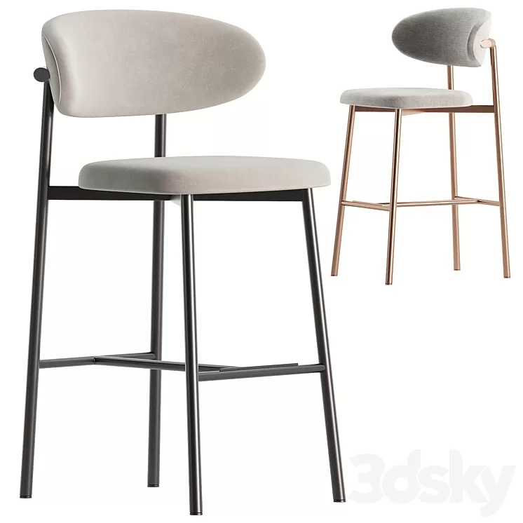 Oleandro stool by Calligaris 3D Model Free Download