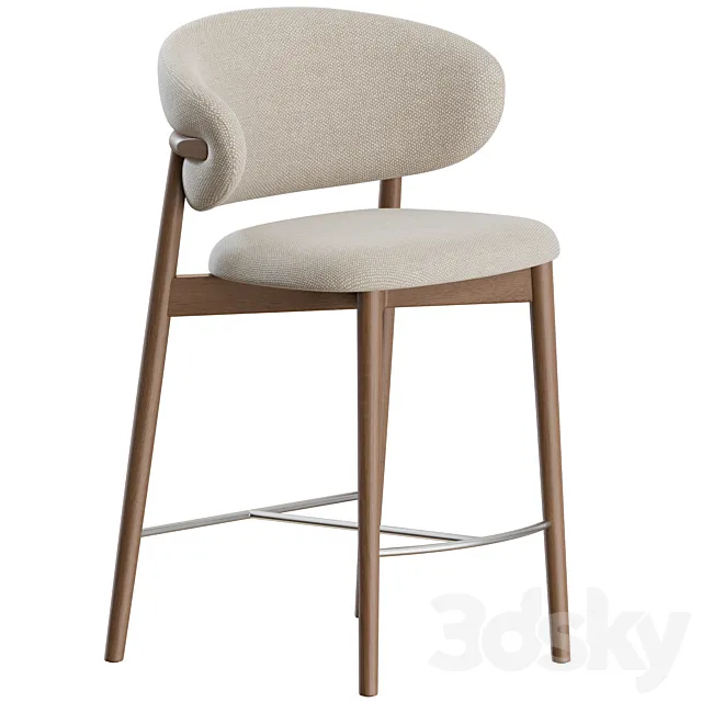 Oleandro Stool Wood by Calligaris 3DModel Oleandro Stool Wood by Calligaris 3DModel