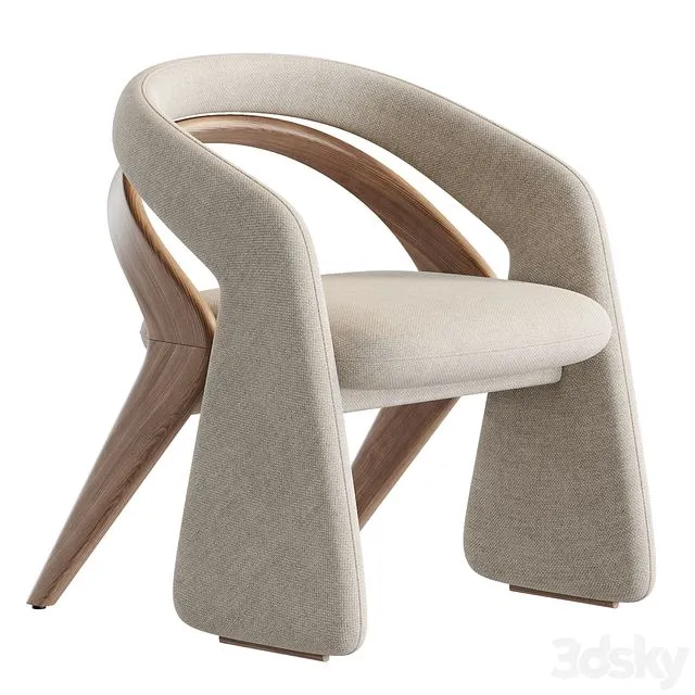 Olga Dining Chair by 1stdibs 3D Model