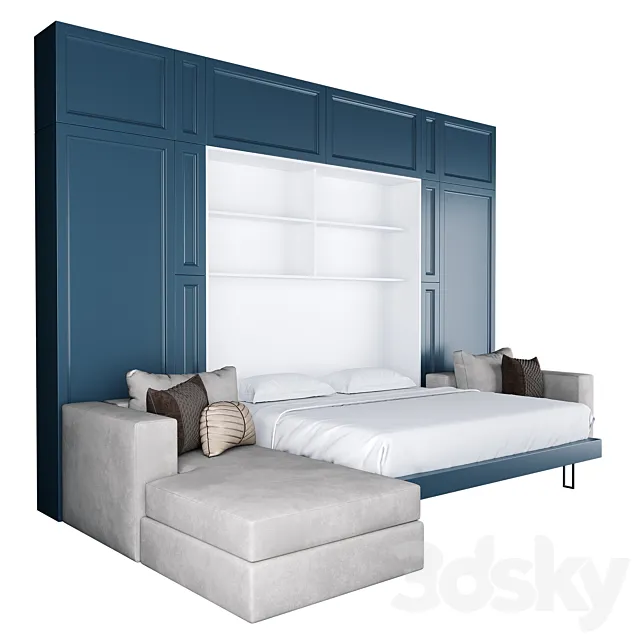 Olissys convertible wardrobe 3D Model Olissys convertible wardrobe 3D Model