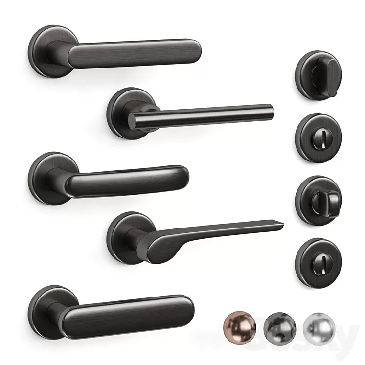 Olivari door handles 3D Model