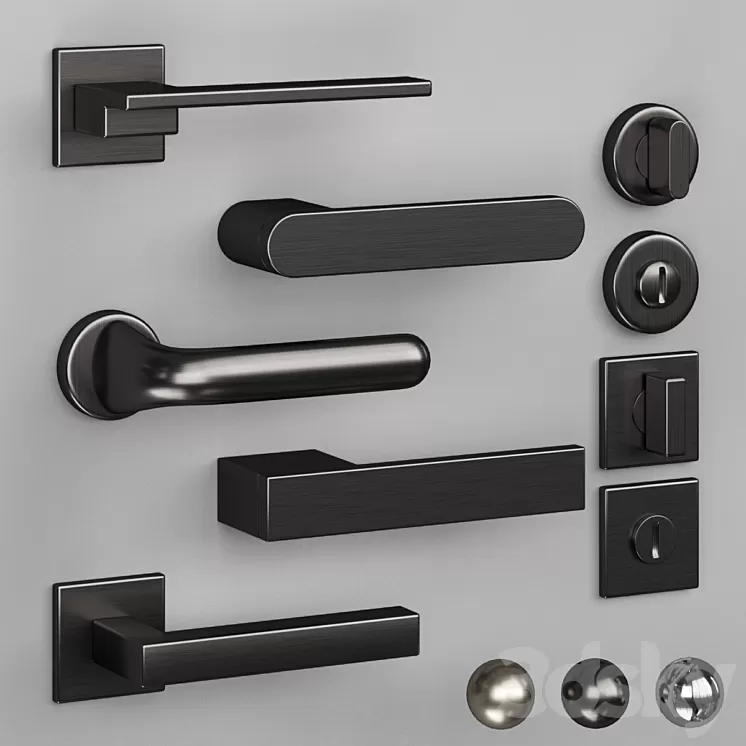 Olivari door handles 3D Model Free Download