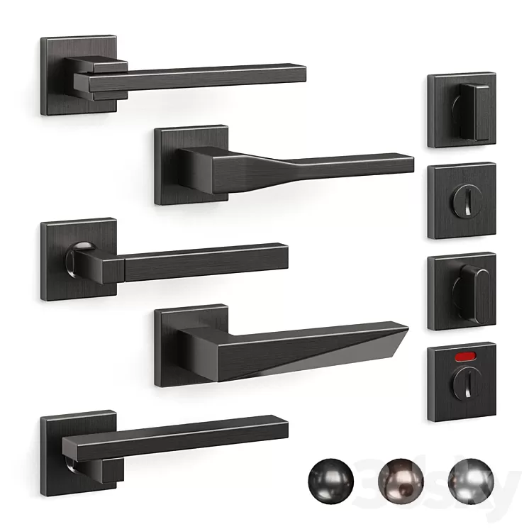 Olivari door handles 3D Model