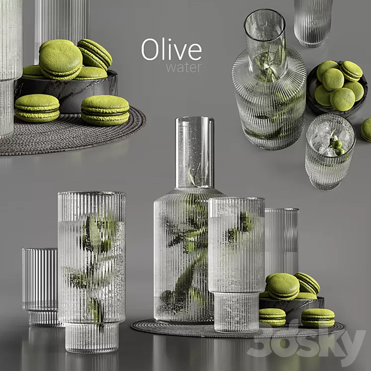 Olive water 3D Model