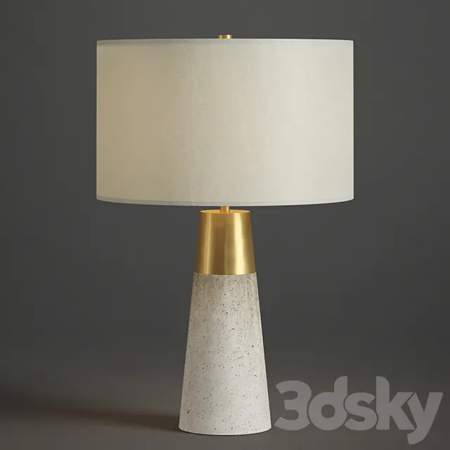 Oliver Bonas Munari Table Lamp 3D Model Oliver Bonas Munari Table Lamp 3D Model