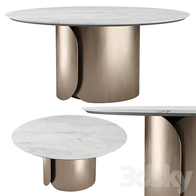 Olivya Stone Aural round dining table 3DModel