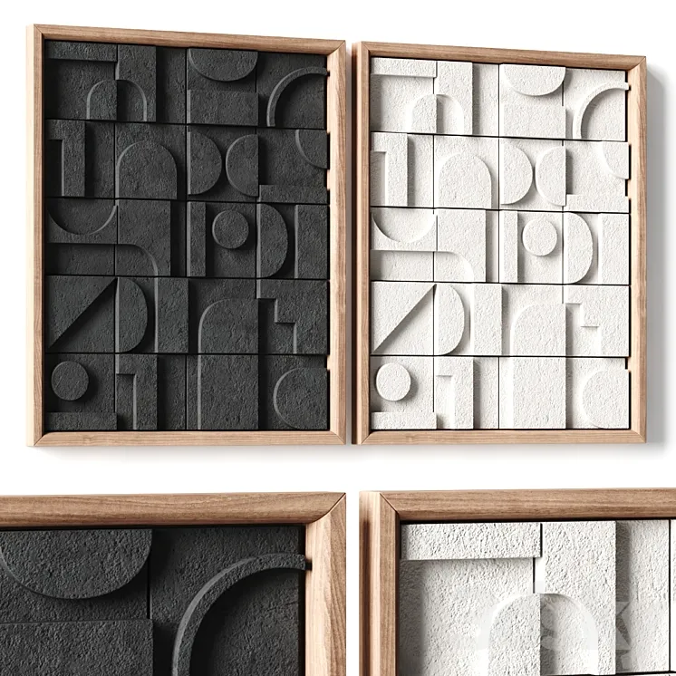 Olka – Taking Shape – Sculptural wall art 3D Model Free Download