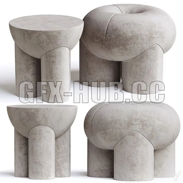 Ollie Pouf 3D Model Ollie Pouf 3D Model