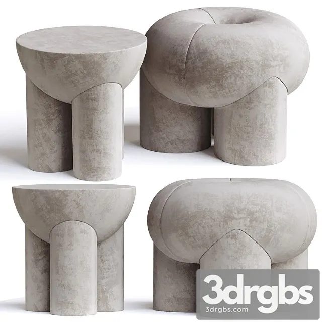 Ollie Pouf 3D Model Download