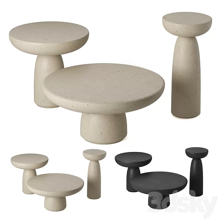 OLO table set. Mogg. 3D Model OLO table set. Mogg. 3D Model