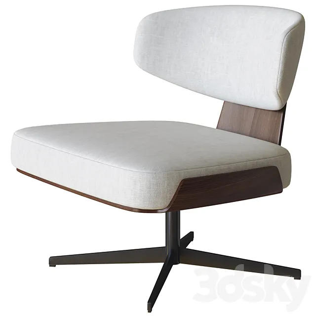 olos armchair by bonaldo 3D Model olos armchair by bonaldo 3D Model