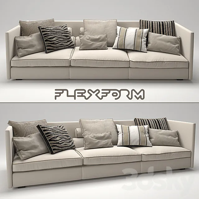 Oltre Sofa – Flexform 3D Model Oltre Sofa – Flexform 3D Model