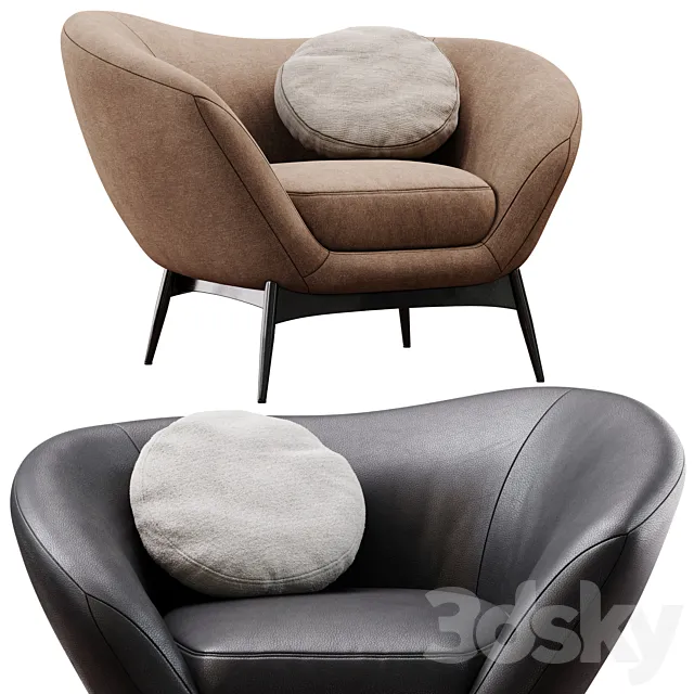 Oltremare Poltrona By SabaItalia 3D Model