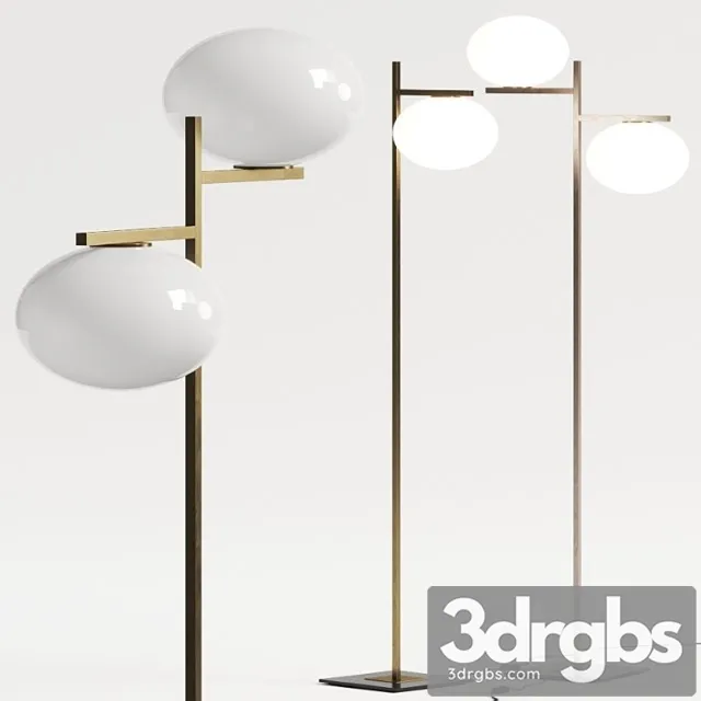 Oluce Alba Floor Lamp 3D Model Download
