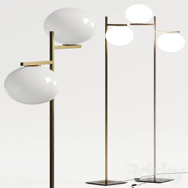 Oluce Alba Floor Lamp 3D Model Free Download Oluce Alba Floor Lamp 3D Model Free Download