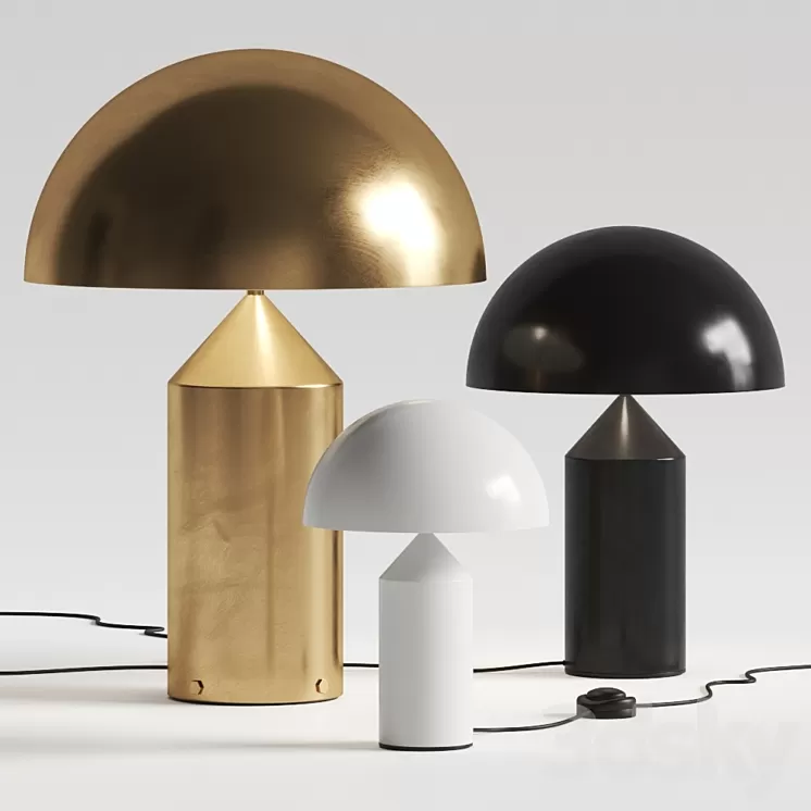 Oluce Atollo Table Lamp 3D Model