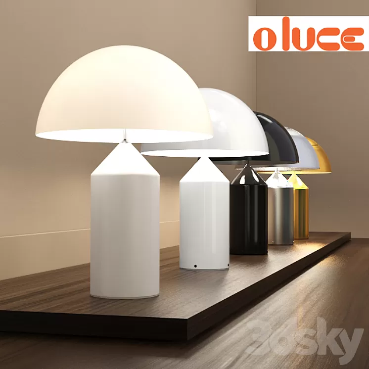 OLUCE Atollo table lamp 3D Model
