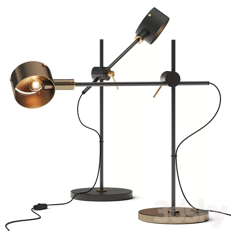 Oluce GO 252 Table Lamp 3D Model Oluce GO 252 Table Lamp 3D Model