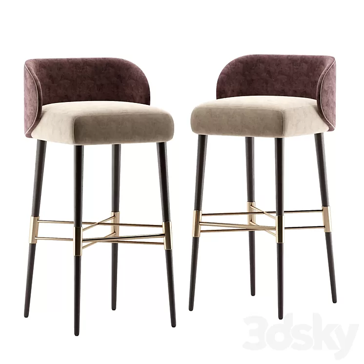 Olympia Bar Stool 3D Model Olympia Bar Stool 3D Model