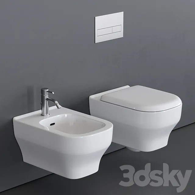 Olympia Ceramica Synthesis Wall-Hung WC 3D Model