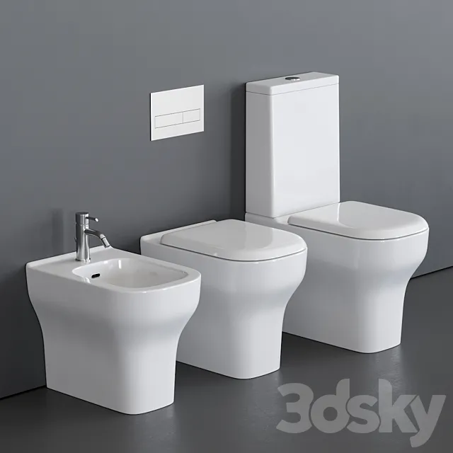 Olympia Ceramica Synthesis WC 3D Model