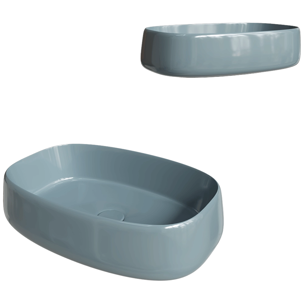 Olympia Ceramica – Washbasin Wave 40×60 3D Model