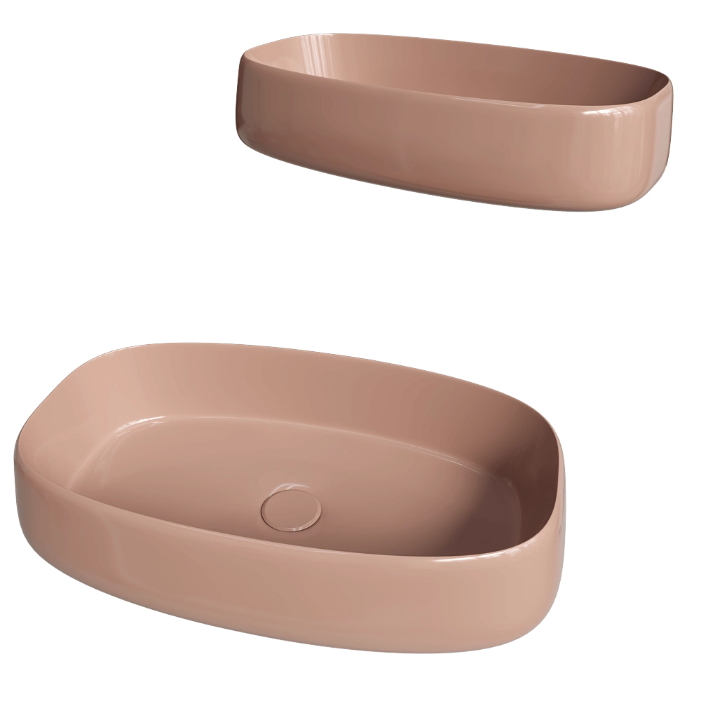 Olympia Ceramica – Washbasin Wave 40×70 3D Model