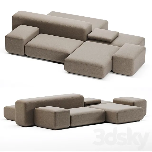 OM Aatom THE ONE Sofa Composition 1 3DModel OM Aatom THE ONE Sofa Composition 1 3DModel