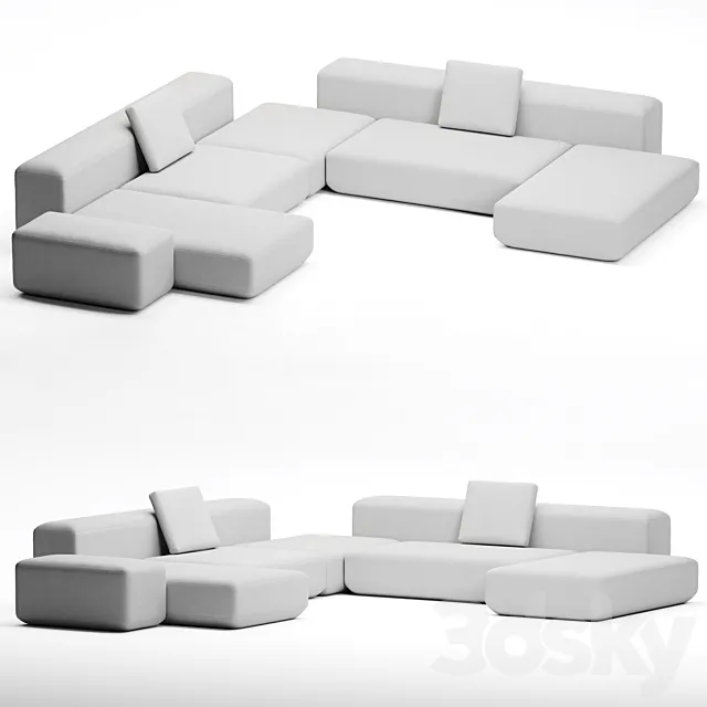 OM Aatom THE ONE Sofa Composition 4 3DModel OM Aatom THE ONE Sofa Composition 4 3DModel