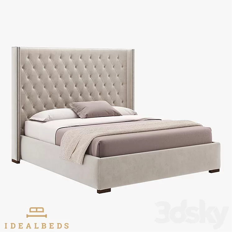 Om Adler Diamond Bed 3D Model Om Adler Diamond Bed 3D Model