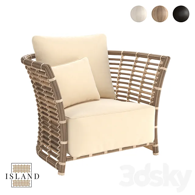 OM Armchair Villa 3D Model OM Armchair Villa 3D Model