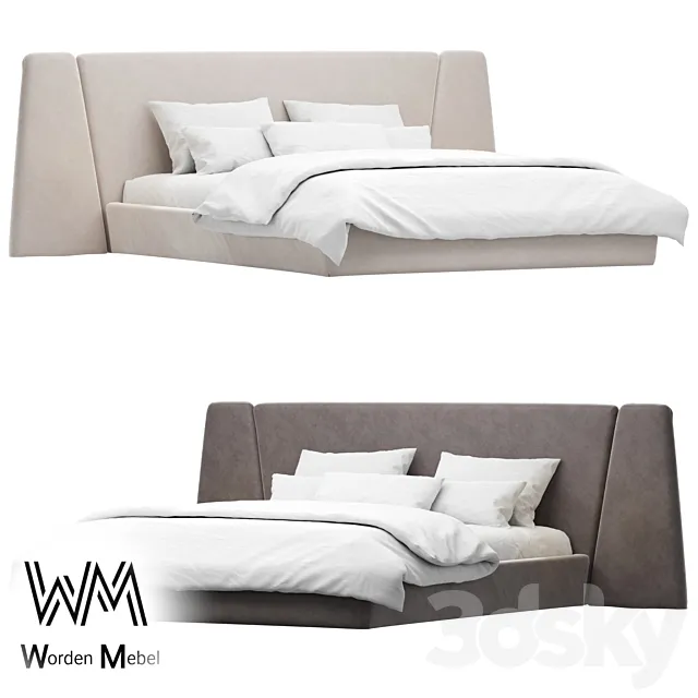 OM Bed01 WordenMebel 3D Model OM Bed01 WordenMebel 3D Model