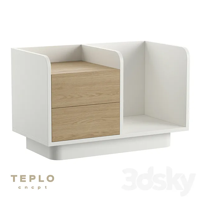 OM Bedside table SIX from TEPLO CNCPT 3D Model