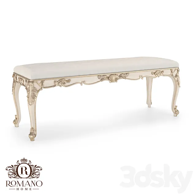 (OM) Bench Josephine Romano Home 3D Model (OM) Bench Josephine Romano Home 3D Model