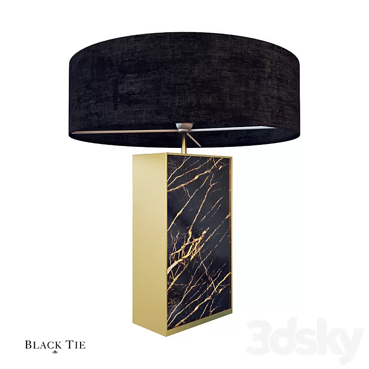 OM Black Tie Thelma Couture Lamp 3D Model OM Black Tie Thelma Couture Lamp 3D Model