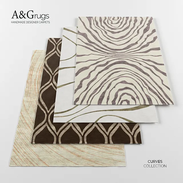 (OM) Carpets A & G Rugs – Curves collection (part 2) 3D Model (OM) Carpets A & G Rugs – Curves collection (part 2) 3D Model