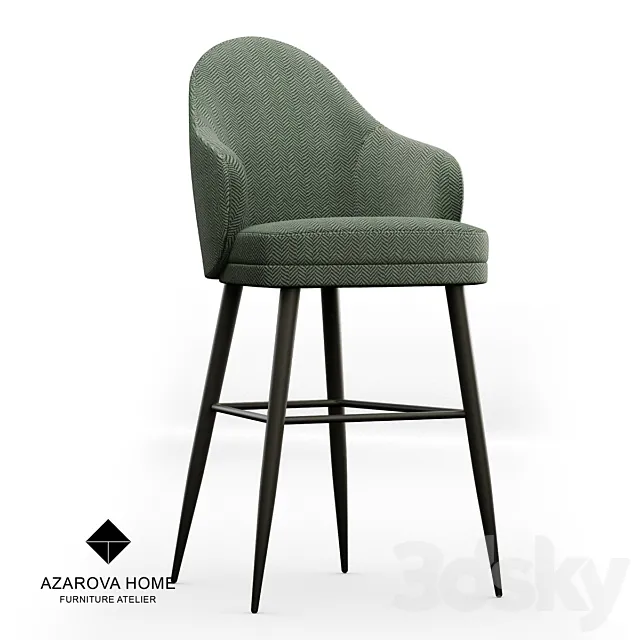 OM chair Azarova Home bar stool Sisley 3D Model