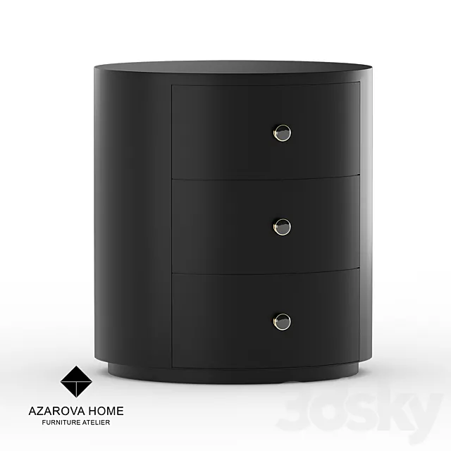 OM Curbstone Azarova Home bedside table Miro 3DModel OM Curbstone Azarova Home bedside table Miro 3DModel
