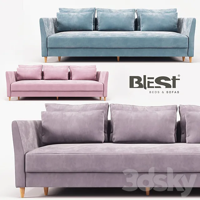 OM Divan straight Atari in DL3 configuration from the manufacturer Blest TM 3D Model OM Divan straight Atari in DL3 configuration from the manufacturer Blest TM 3D Model