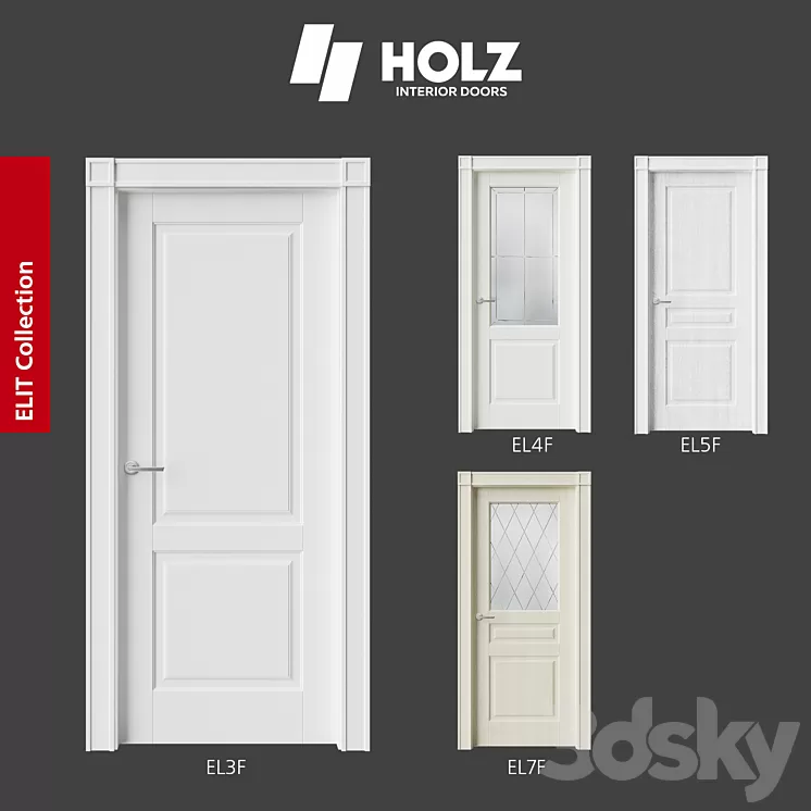 OM Doors HOLZ: ELIT Collection 3D Model