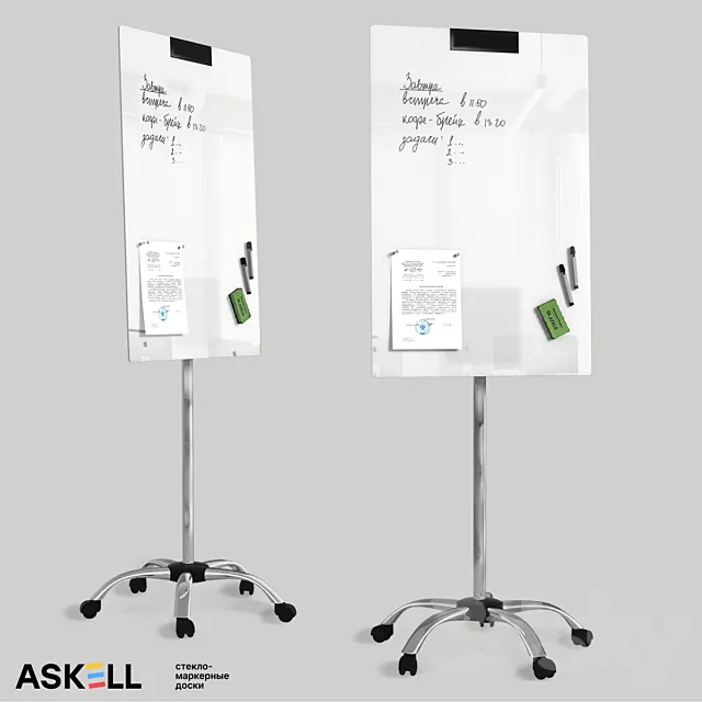 (OM) Flipchart “Askell Flipchart” 3D Model (OM) Flipchart “Askell Flipchart” 3D Model