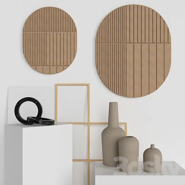 OM Kristina Dam _ Decoration set 3D Model