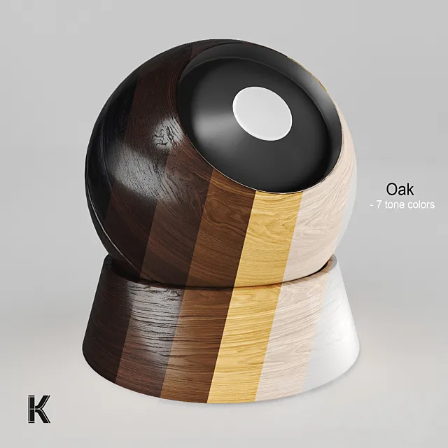 OM KULT-HOME oak material (7 shades) 3D Model