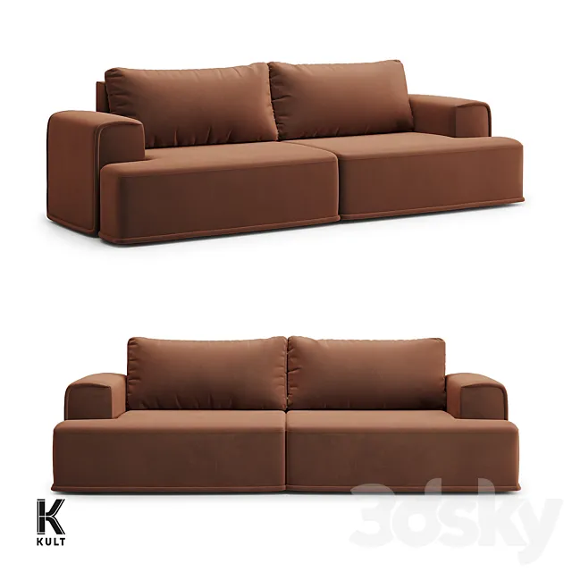 OM KULT-HOME sofa RUFFO 07.00 3DModel OM KULT-HOME sofa RUFFO 07.00 3DModel